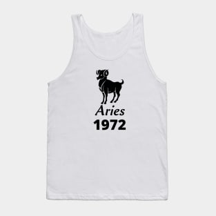 Black Aries Zodiac 1972 Tank Top